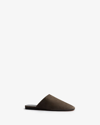 Floor Slide in Cacao Suede Leather - Second Image