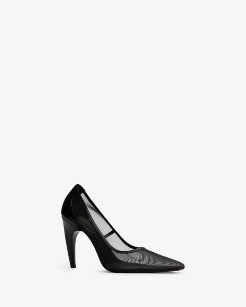 Fame Pump in Black Mesh - Second Image