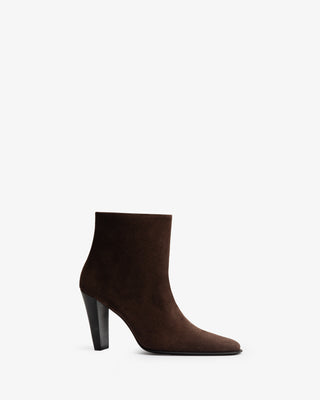 Fete Ankle Boot in Mocha Suede Leather - Second Image
