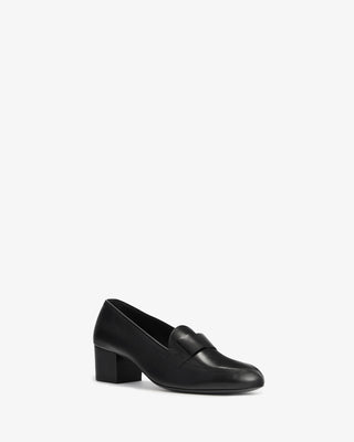 Adel Loafer in Black Leather - Second Image