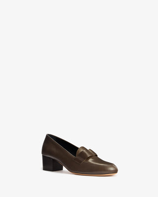 Adel Loafer in Mocha Leather - Second Image