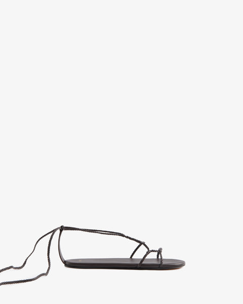 Atlas Flat Brown Woven Leather