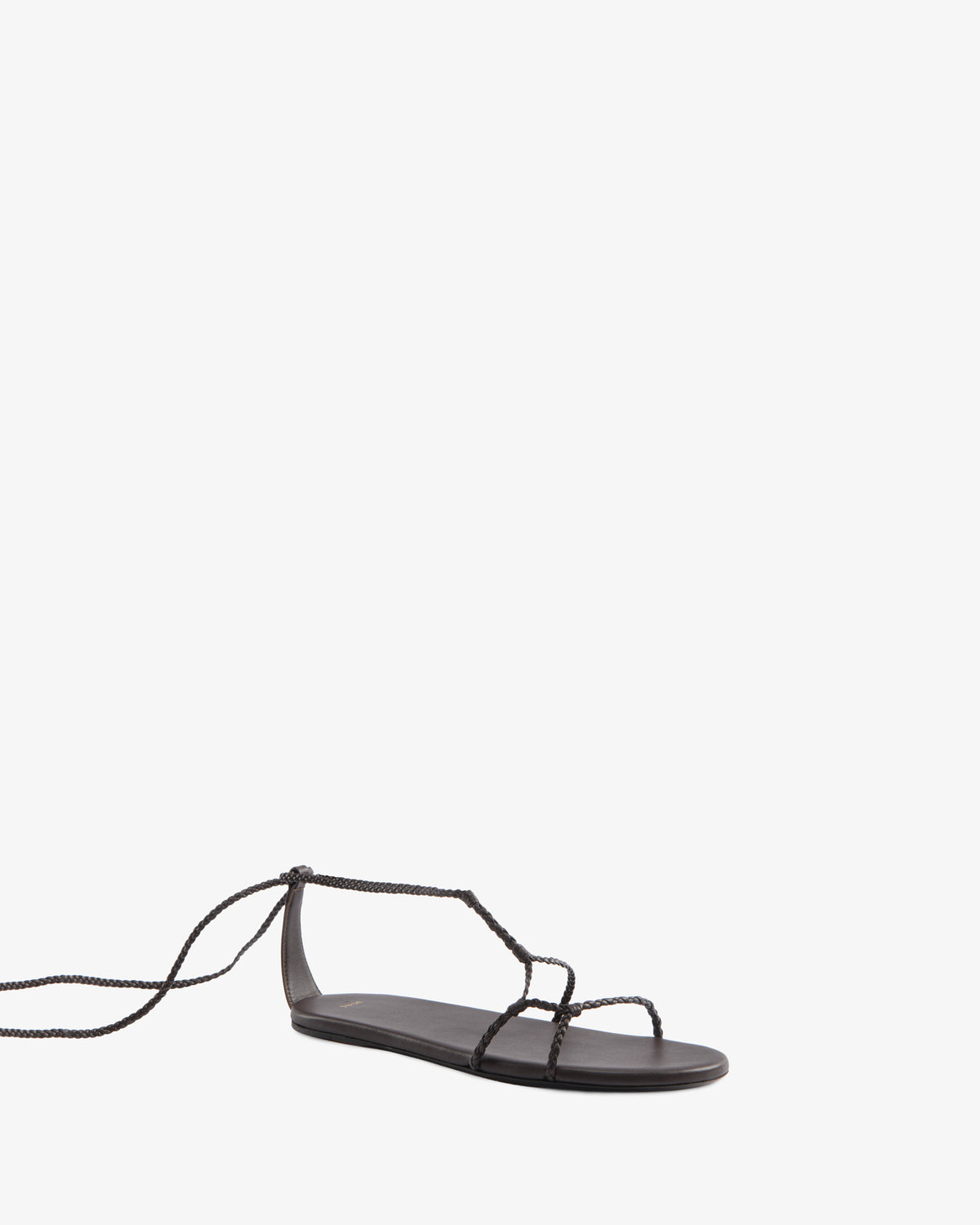 Atlas Flat Brown Woven Leather