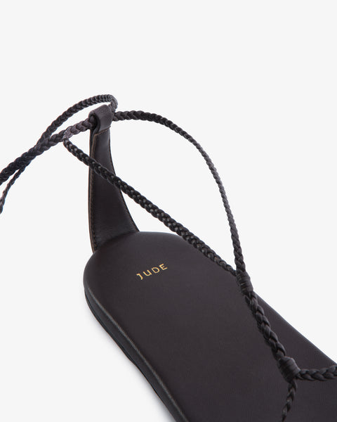 Atlas Flat Brown Woven Leather