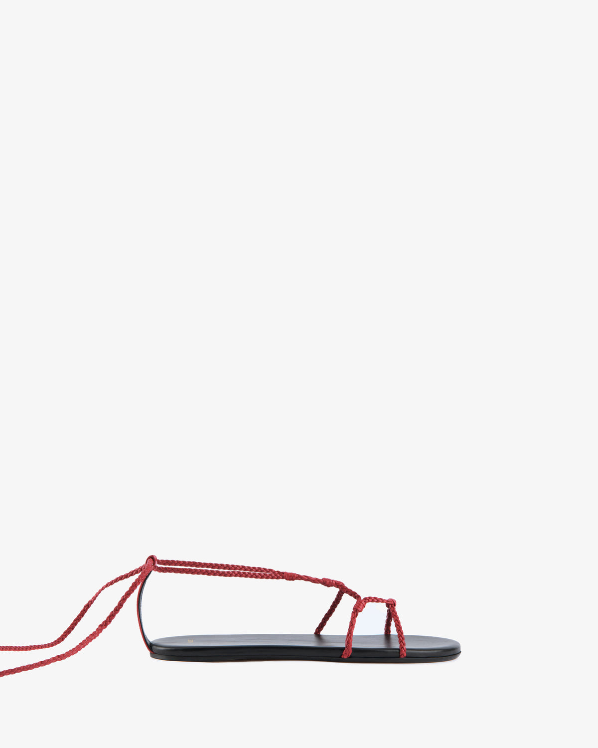 Atlas Flat Red Woven Leather
