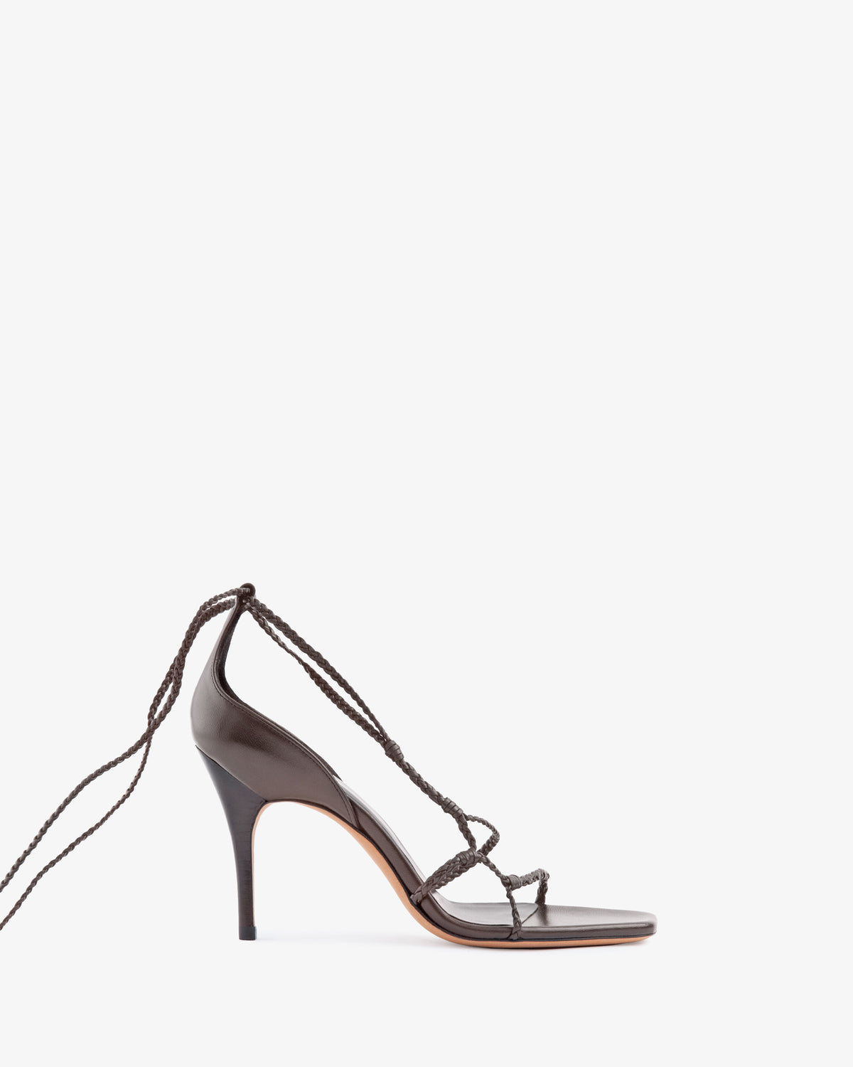 Atlas Sandal Brown Woven Leather