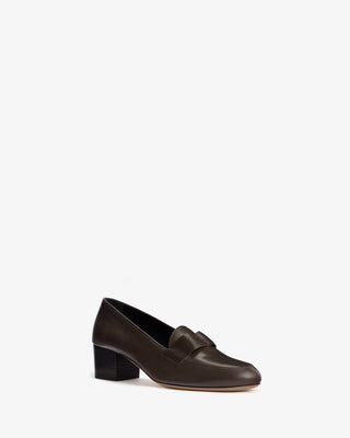 Adel Loafer in Mocha Leather - Second Image