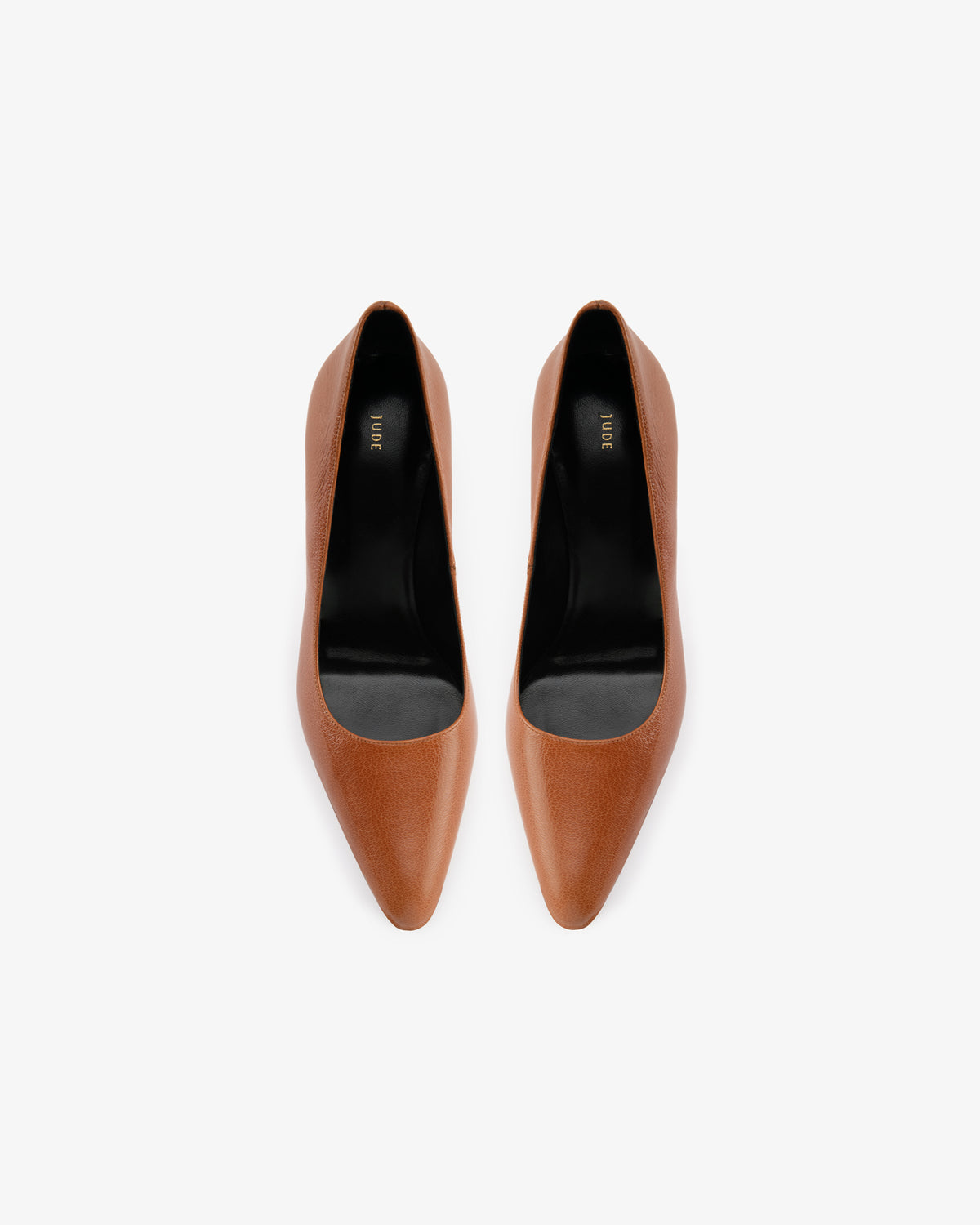Bank Pump Tan Grained Leather