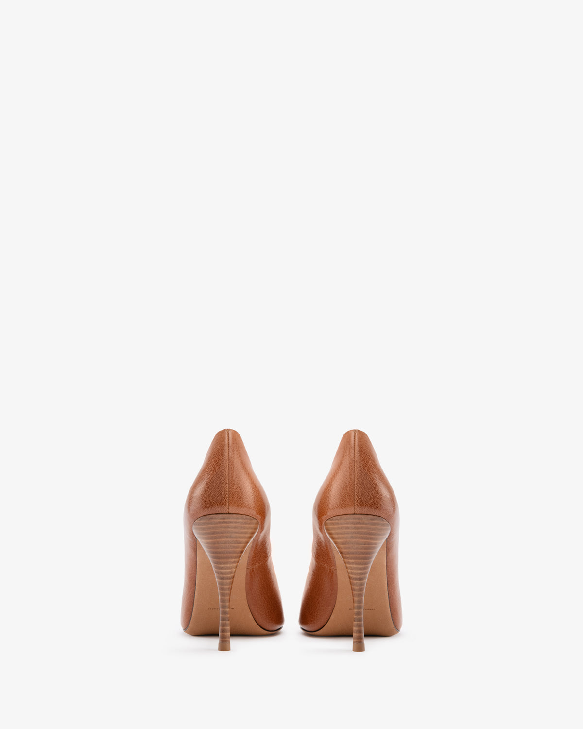 Bank Pump Tan Grained Leather