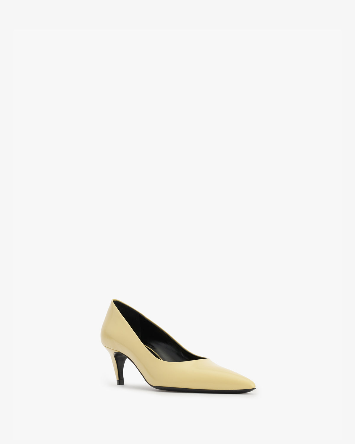 Blade Pump in Beige Brushed Leather
