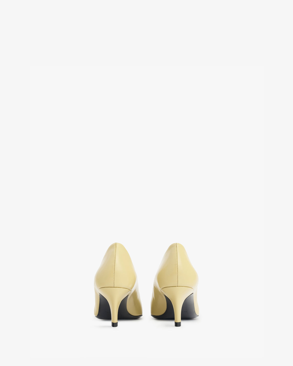 Blade Pump in Beige Brushed Leather