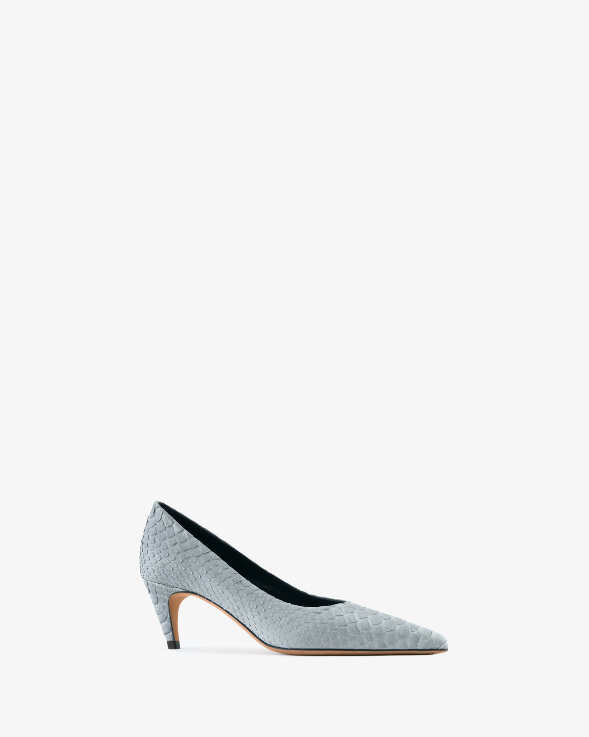 Blade Pump Grey Python Leather