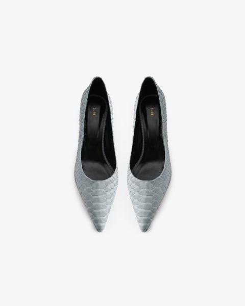 Blade Pump Grey Python Leather