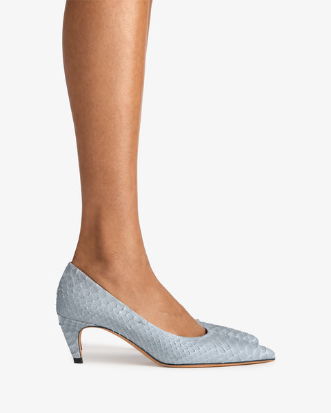 Blade Pump Grey Python Leather