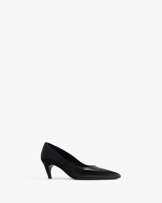 Blade Pump in Black Nappa Leather - Second Image