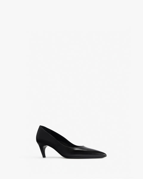 Blade Pump in Black Nappa Leather - Second Image