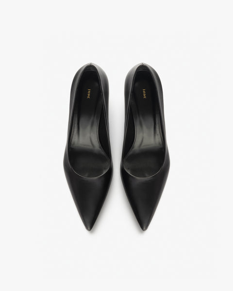 Blade Pump in Black Nappa Leather