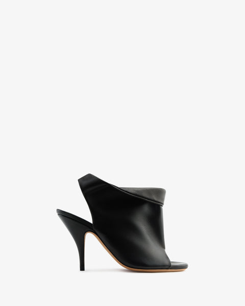 Bloom Sandal Black Leather