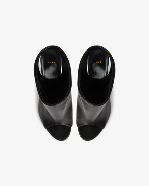 Bloom Sandal Black Leather