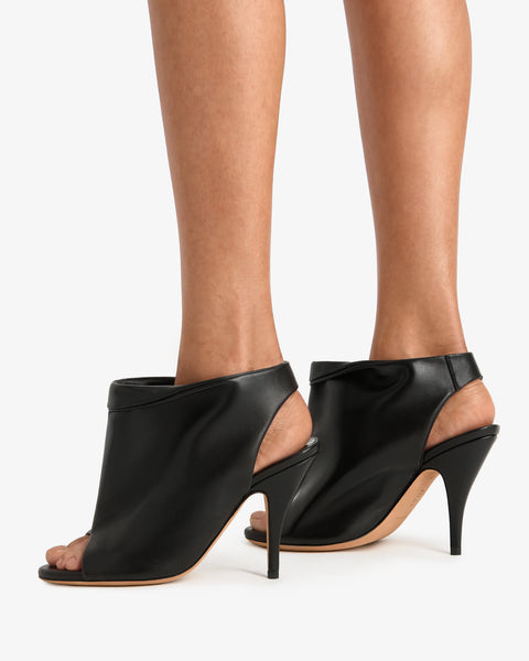 Bloom Sandal Black Leather