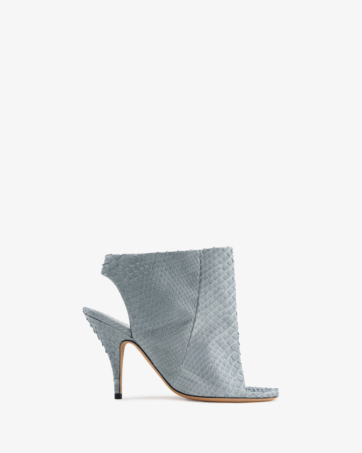 Bloom Sandal Grey Python Leather