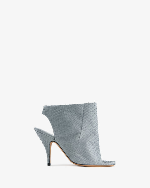 Bloom Sandal Grey Python Leather