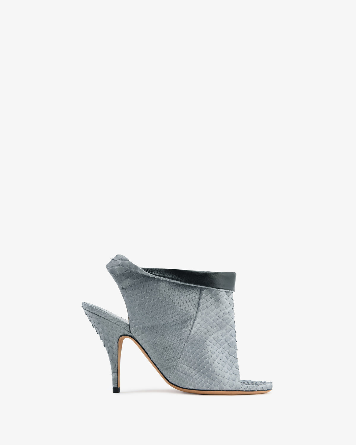 Bloom Sandal Grey Python Leather