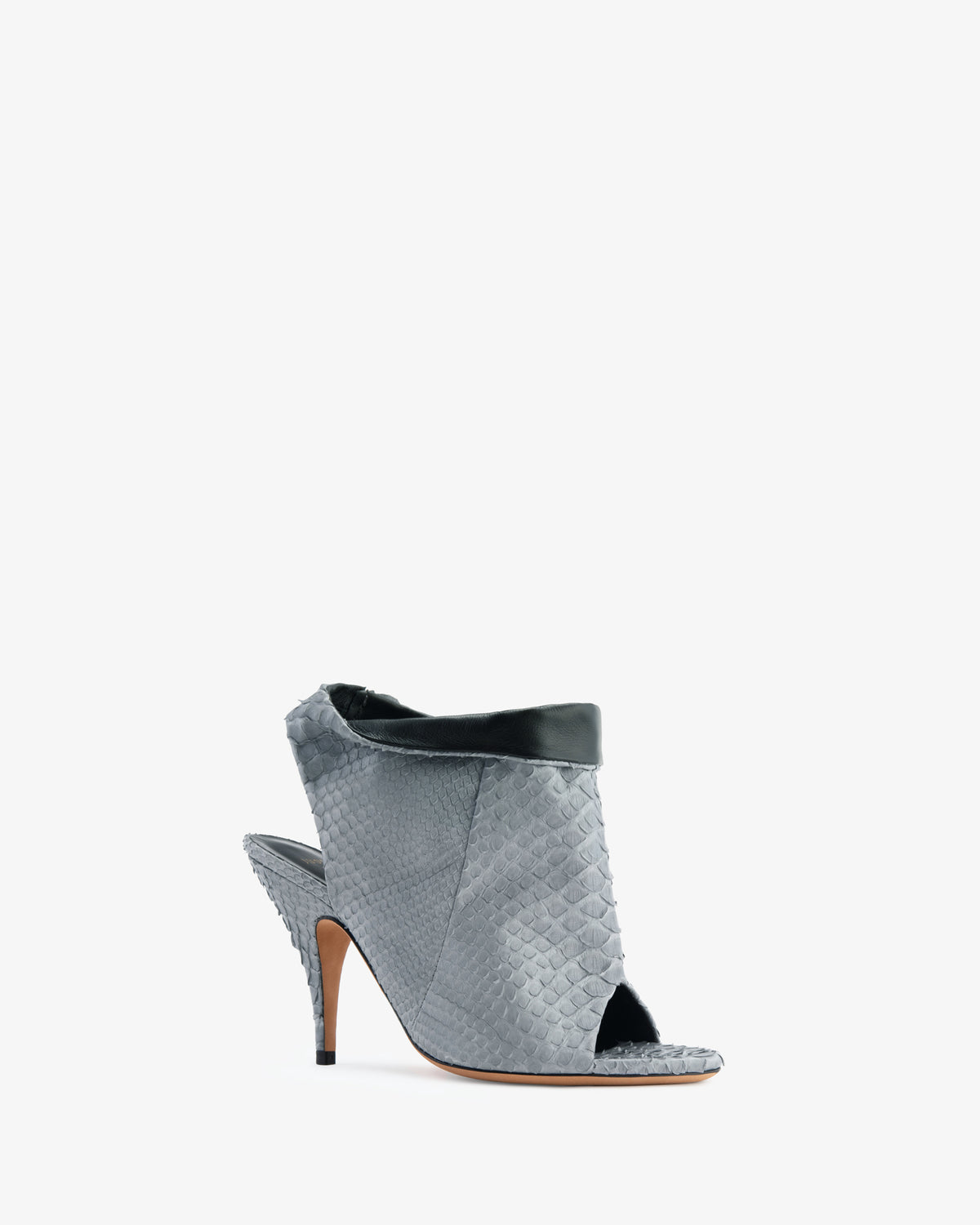 Bloom Sandal Grey Python Leather
