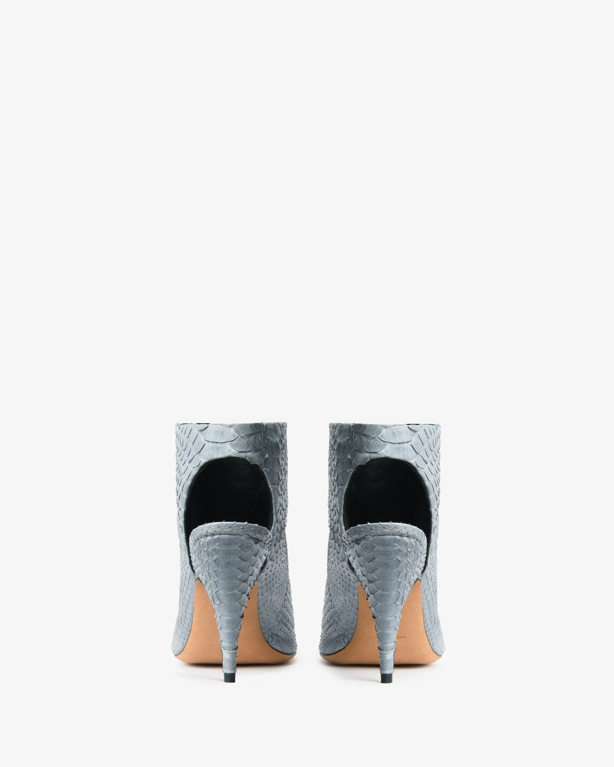 Bloom Sandal Grey Python Leather