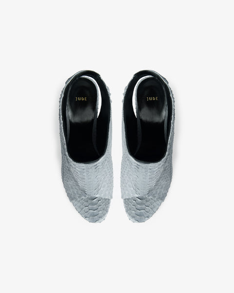 Bloom Sandal Grey Python Leather