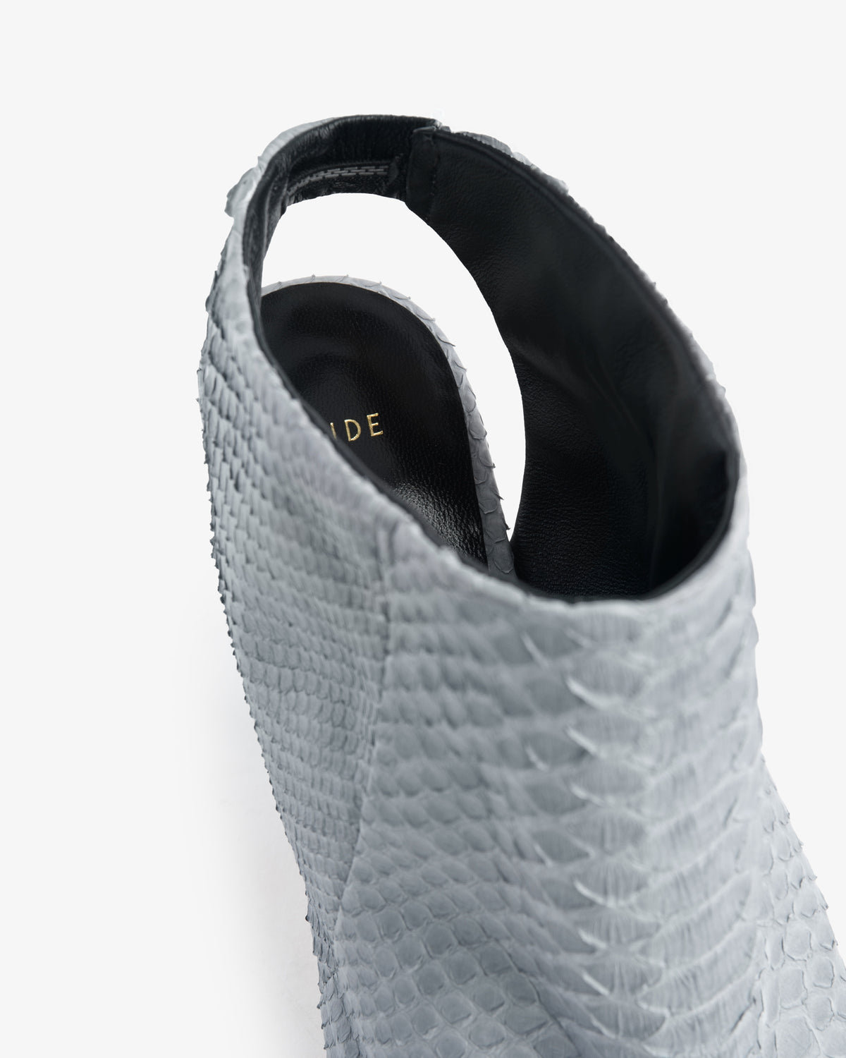 Bloom Sandal Grey Python Leather