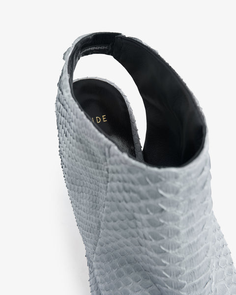 Bloom Sandal Grey Python Leather