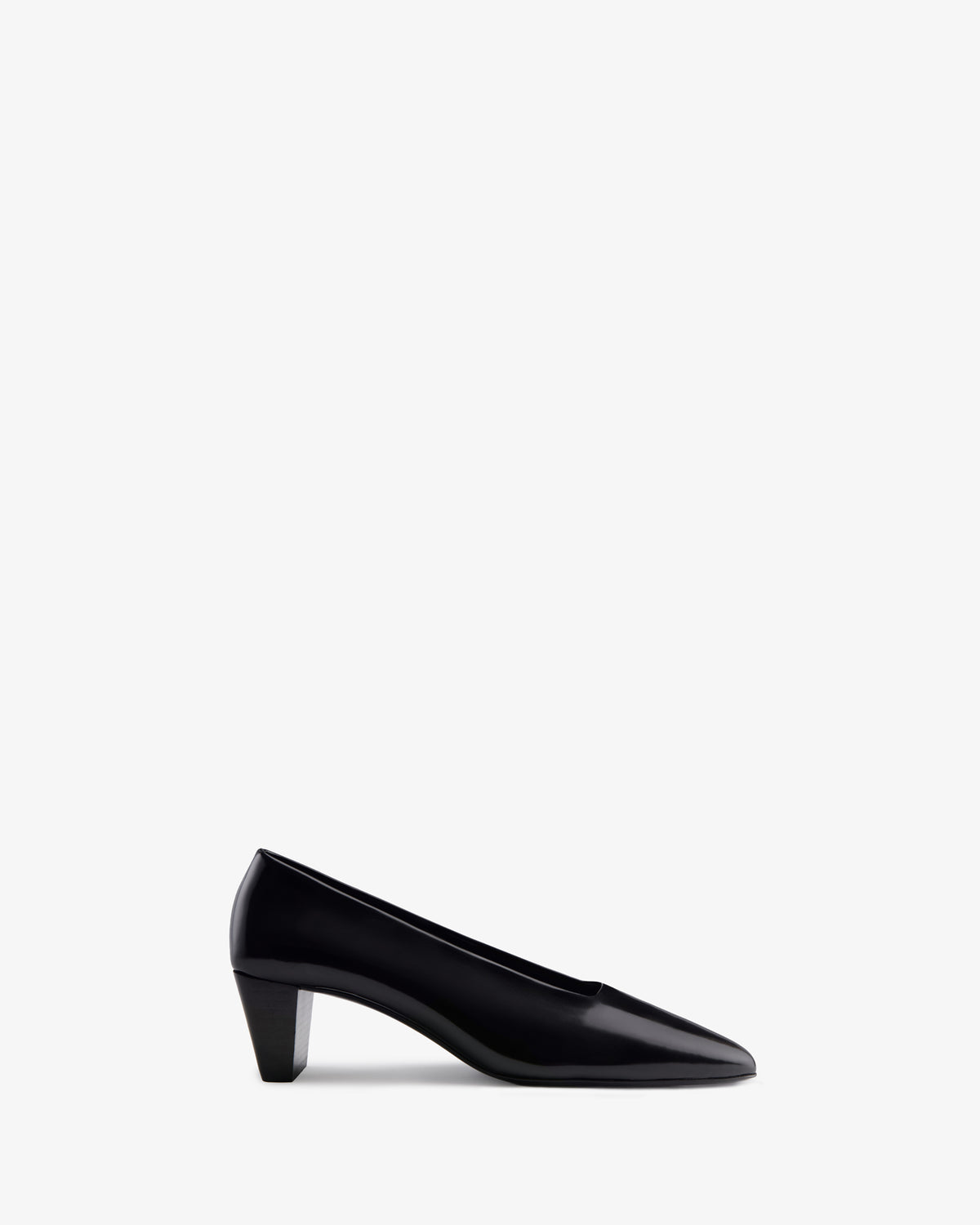 Bonnie Pump Black Brushed Leather