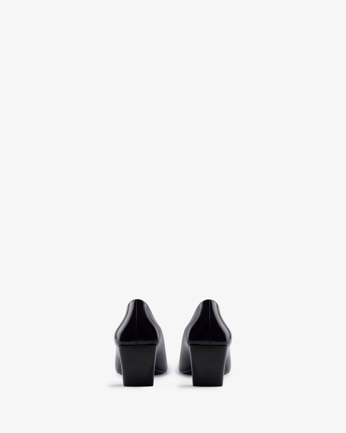 Bonnie Pump Black Brushed Leather