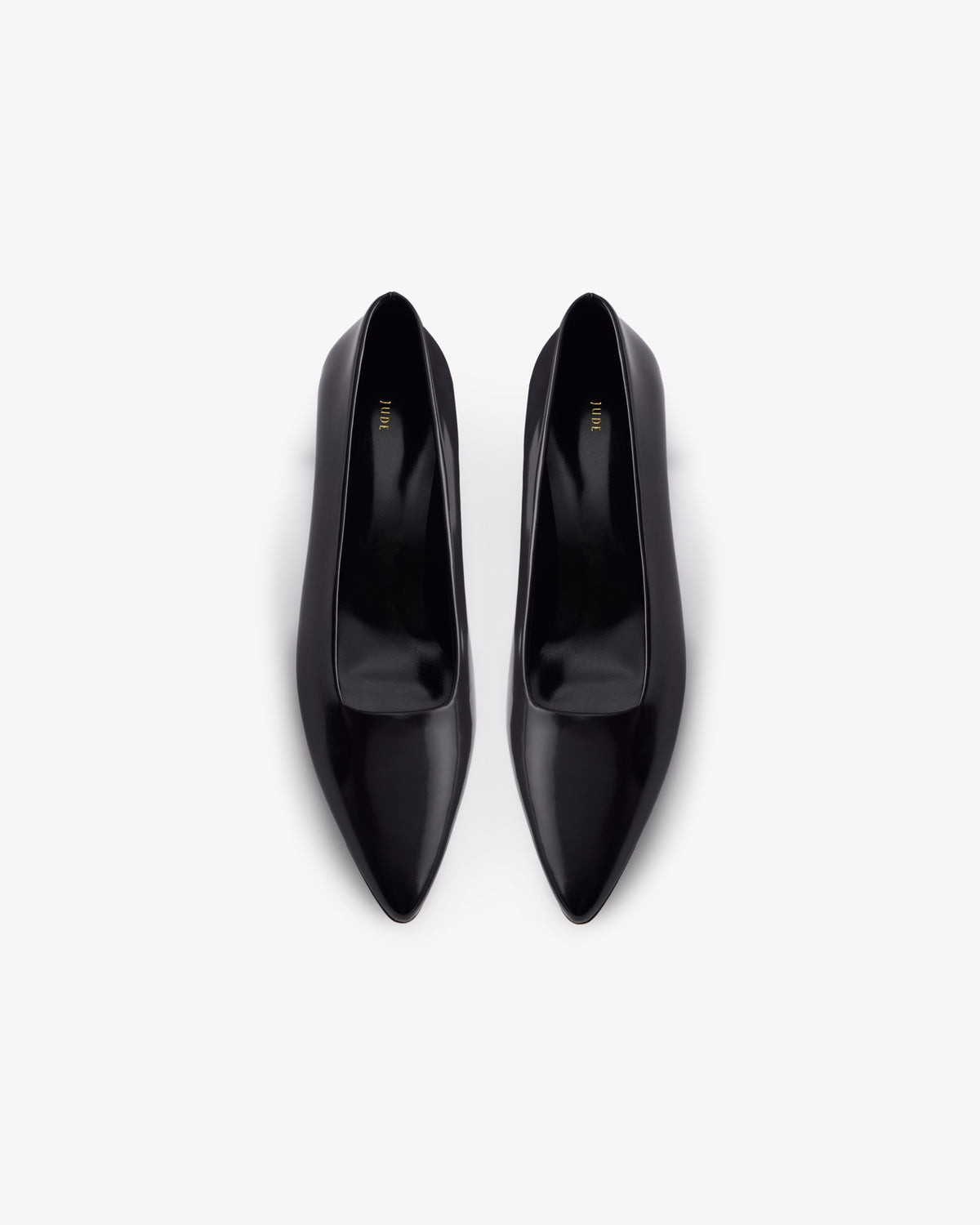 Bonnie Pump Black Brushed Leather