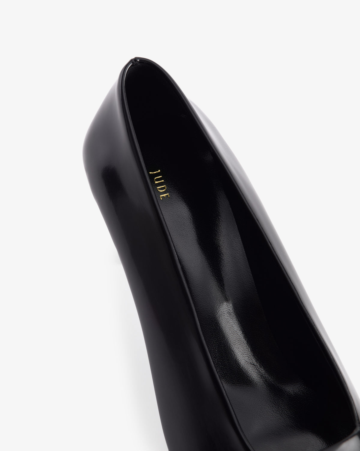 Bonnie Pump Black Brushed Leather