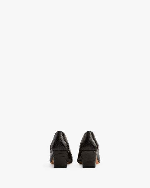 Bonnie Pump Espresso Python Leather
