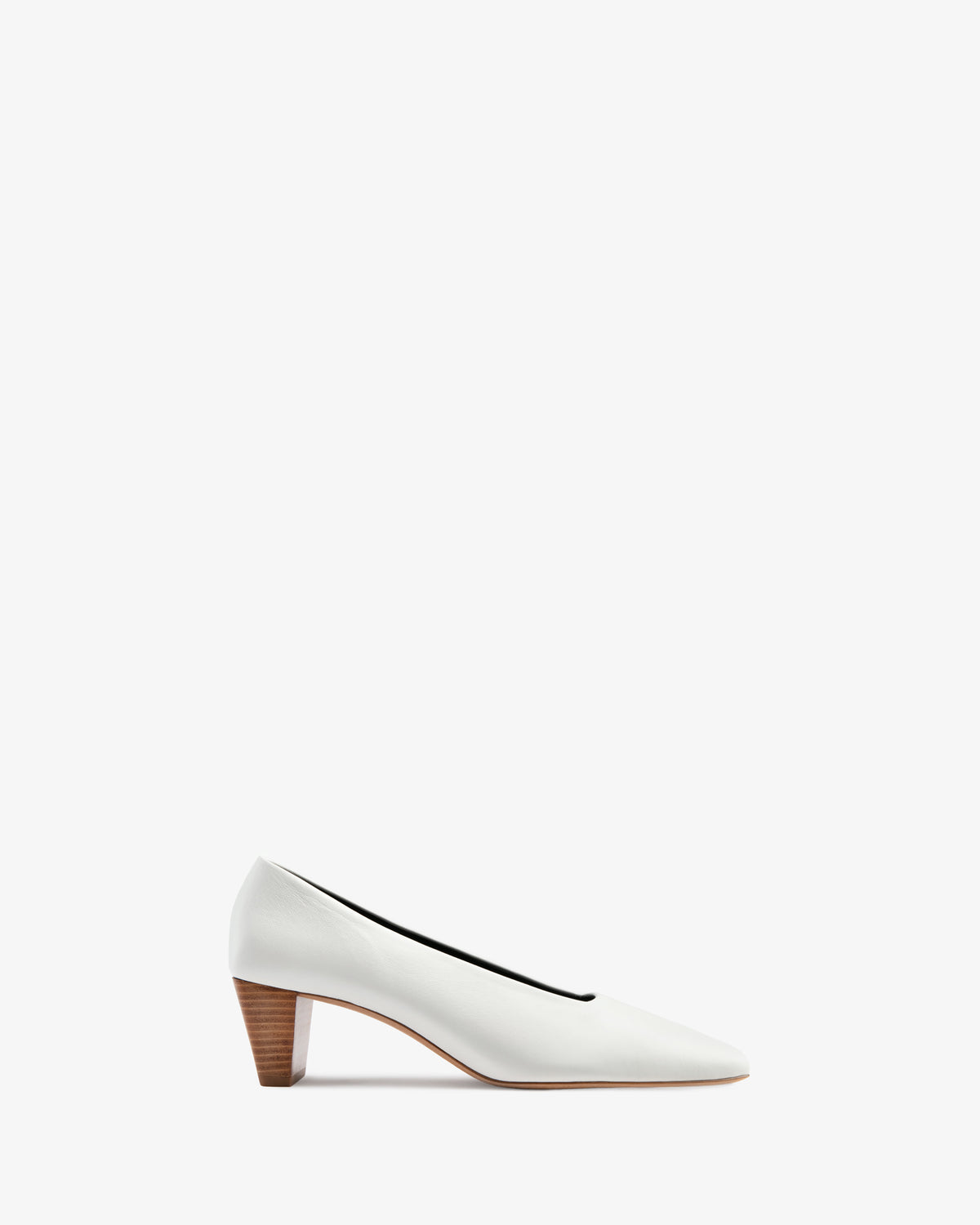 Bonnie Pump White Leather
