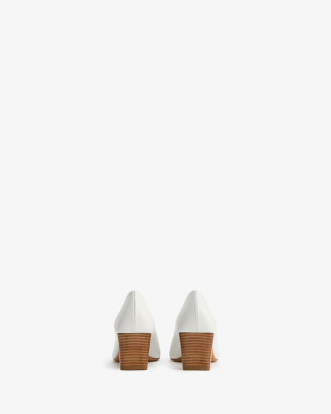 Bonnie Pump White Leather