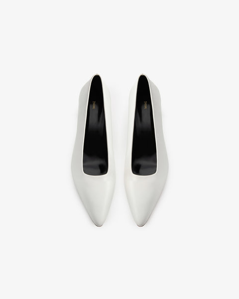 Bonnie Pump White Leather