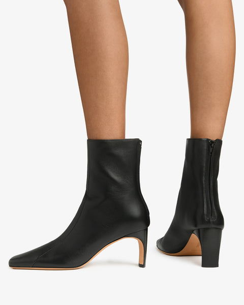 Brody Ankle Boot Black Lamb Leather
