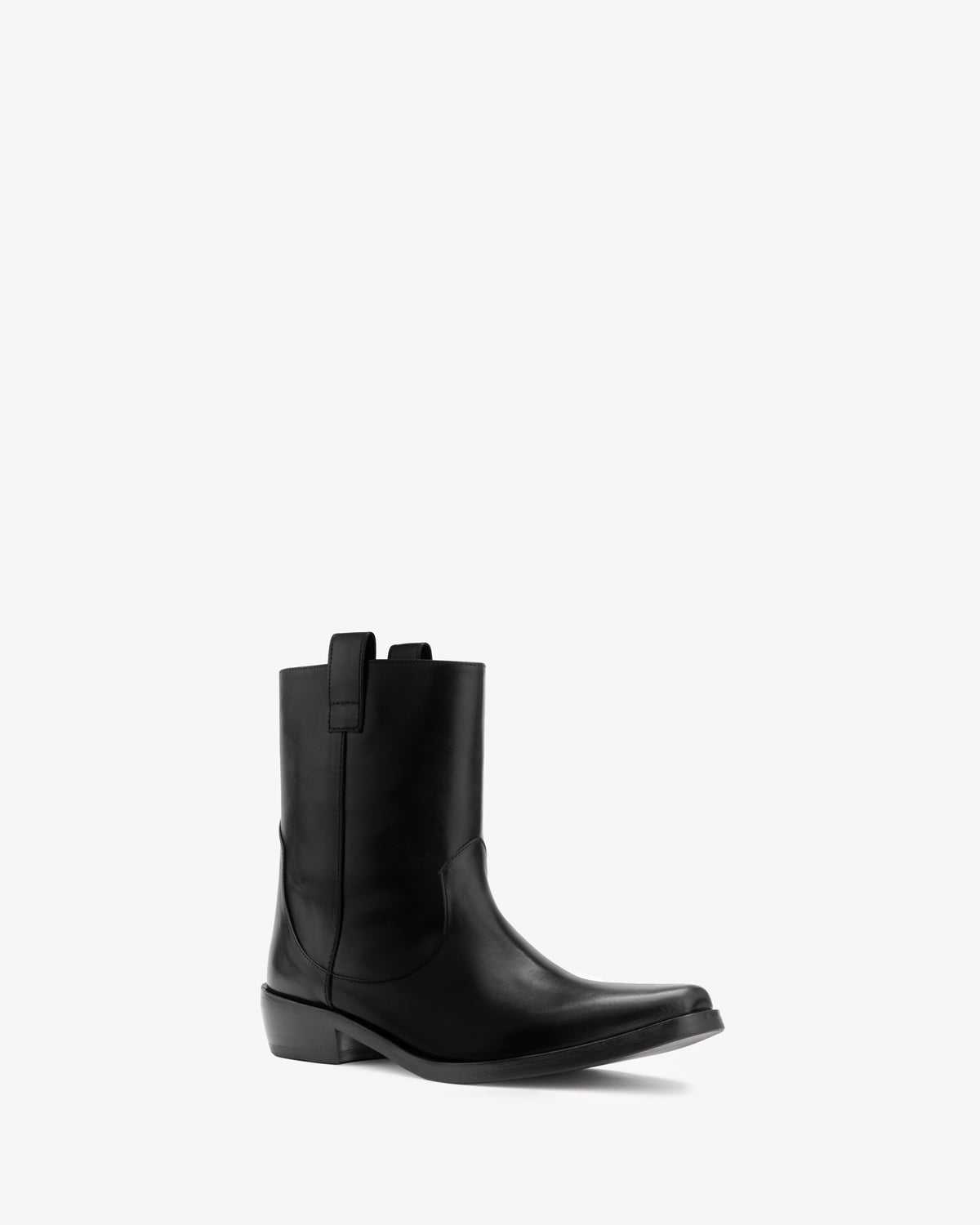 Cas Ankle Boot Black Leather