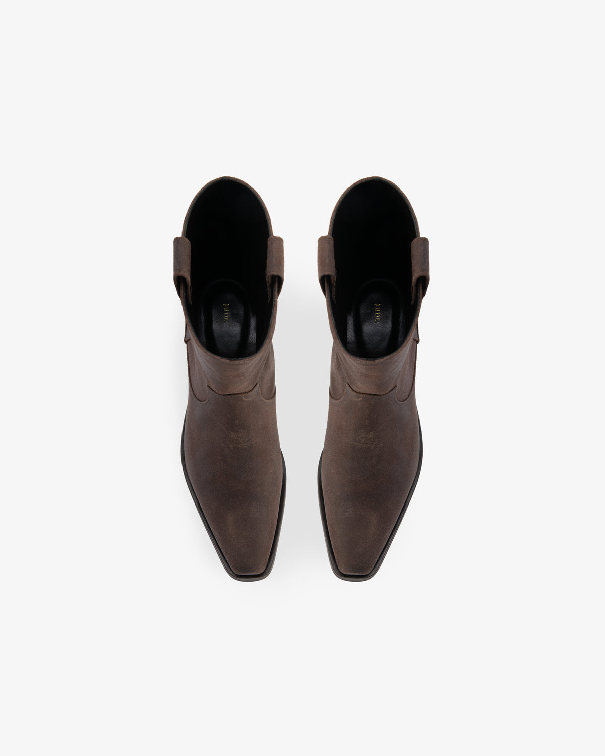 Cas Ankle Boot Dark Brown Suede Leather