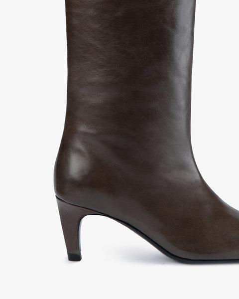 Cave Knee Boot in Mocha Leather