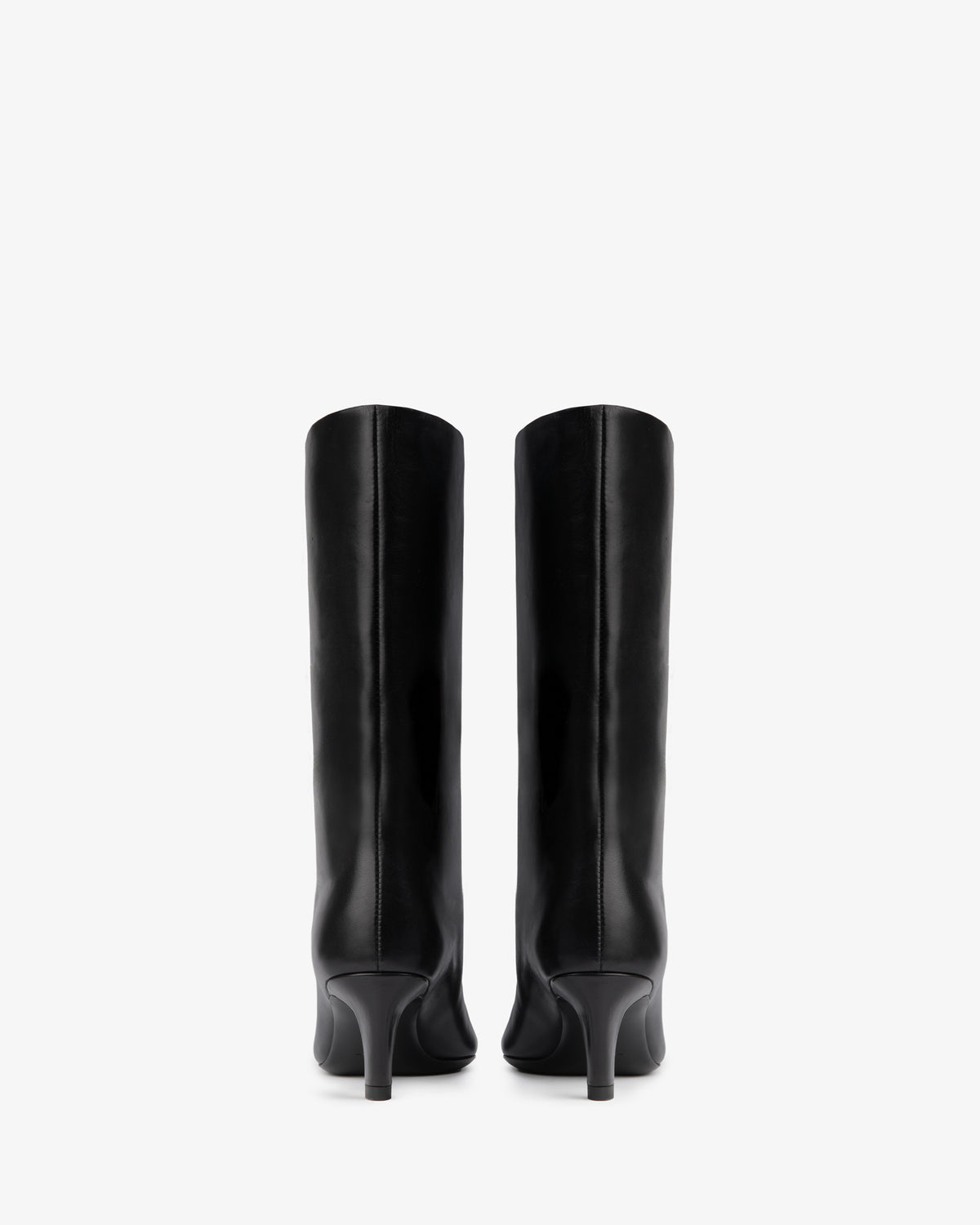 Cave Mid Calf Boot Black Nappa Leather