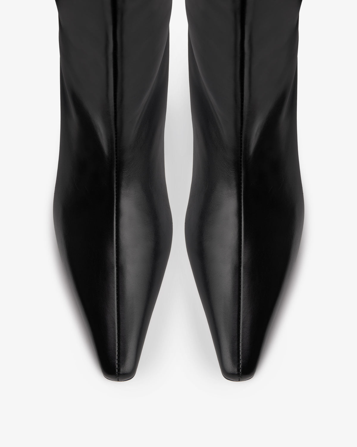 Cave Mid Calf Boot Black Nappa Leather