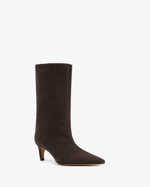 Cave Mid Calf Boot Brown Nubuck Leather