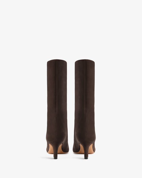 Cave Mid Calf Boot Brown Nubuck Leather