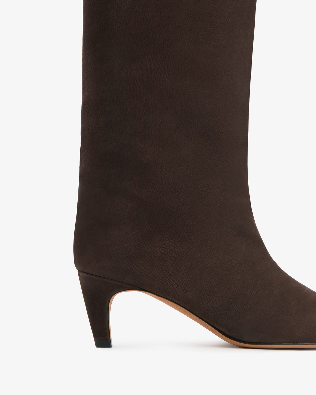 Cave Mid Calf Boot Brown Nubuck Leather