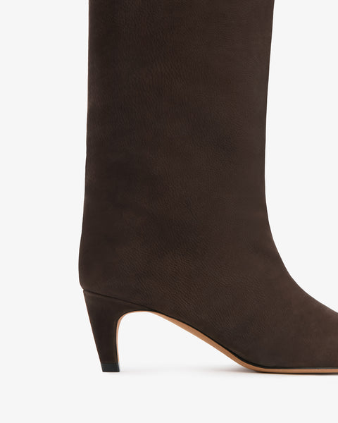 Cave Mid Calf Boot Brown Nubuck Leather